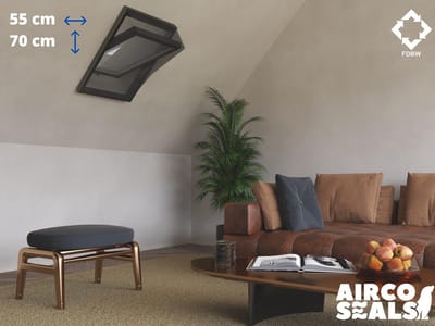 Insecten Hor Dakraam – 55 x 70 cm – Hor geschikt voor Velux CK01 – Insect Raamhor – Vliegenhor – Velux Tuimelvenster Oplossing