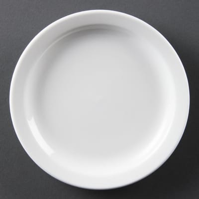 Olympia Whiteware borden met smalle rand | 15 Ø cm | 12 stuks