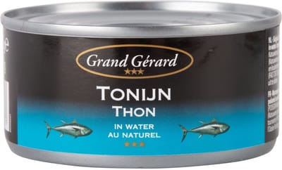 Tonijn In Water 185 Gram Tray 6 Blikjes Merk Grand Gerard