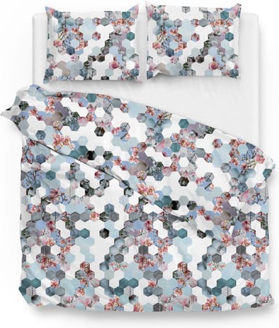 Zohome Vanessa Dekbedovertrek - Tweepersoons - Flanel - 200x200-220cm - Multi