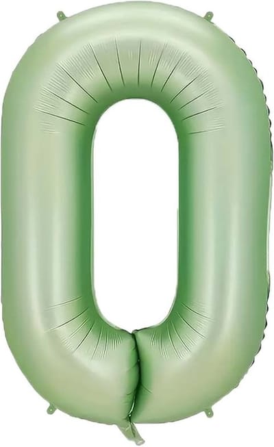 Cijfer Ballonnen Ballon Cijfer 0 Verjaardag Versiering Feest Helium Ballonnen Cijferballon Folieballon Groen Xl Formaat