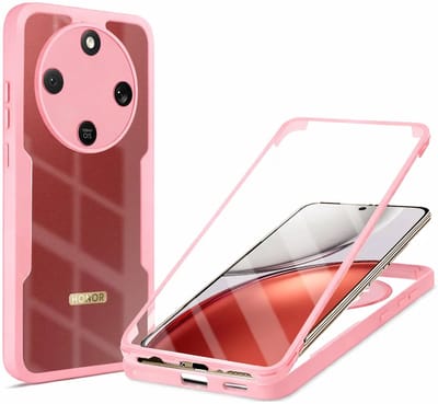 Hoesje geschikt voor HONOR Magic8 Lite - Techsuit ColorVerse 360 Case met Screenprotector - Roze