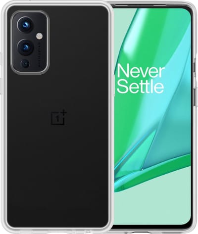Hoesje - Geschikt voor OnePlus 9 - Sterk & Shockproof - Hoes Cover - Siliconen Case - Telefoonhoesjes - Transparant