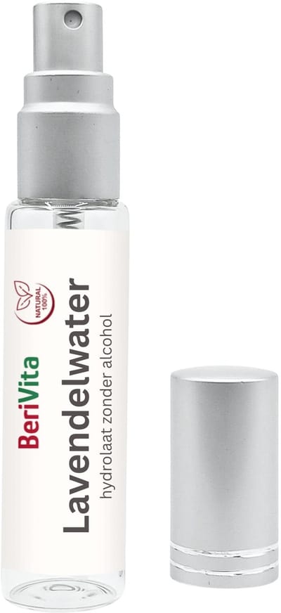Lavendelwater 10ml Spray - Puur - Hydrosol, Hydrolaat van Lavendel Bloemen - Gezicht en Body Mist - Natuurlijke Toner - Sprayfles Glas