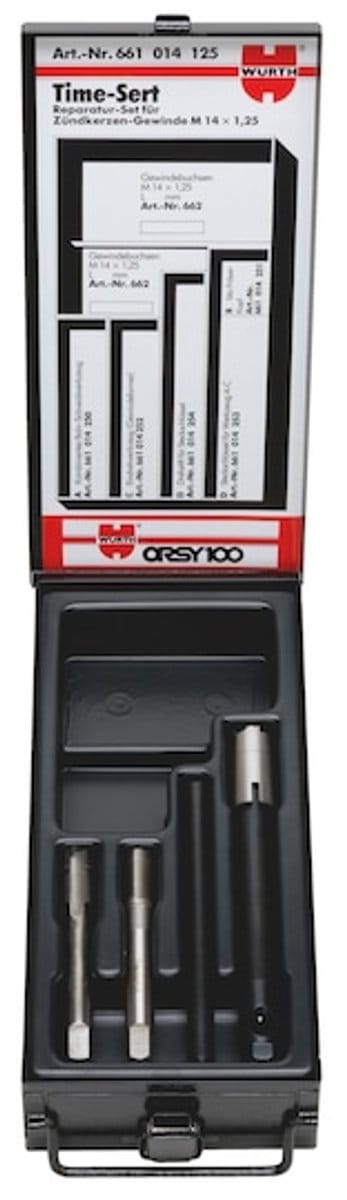 Wurth - TIME-SERT® -reparatieset voor schroefdraad van bougies, M14 x 1,25 - TIME-SERT® -reparatieset voor schroefdraad van bougies, M14 x 1,25 x 1 st