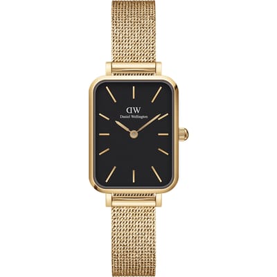 Daniel Wellington DW Watch Quadro Pressed Evergold Black 20x26mm Gold