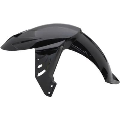 voorspatbord p2r voor peugeot 50 ludix one scooter 10 inch velg / glans zwart nieuw