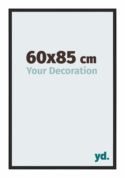 Your Decoration - Fotolijst 60x85 cm - Aluminium - Zwart Mat - New York