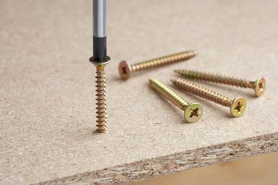 Famanu – Universele houtschroeven 4,0 x 40 mm met verzonken kop en Pozidriv-aandrijving, geel verzinkt, geschikt voor hout en plaatmateriaal (500 stuks)