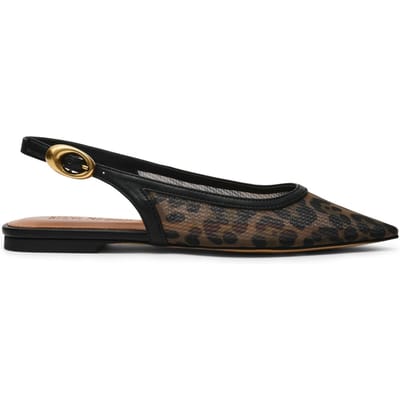 Steve Madden Ottie Flat Shoes Black/leopard Maat: 36 | Pumps Outlet | Dames | Zwart