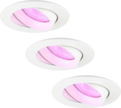 Ledvion - 3X SMART LED Inbouwspot Rio - Wit - Dimbaar