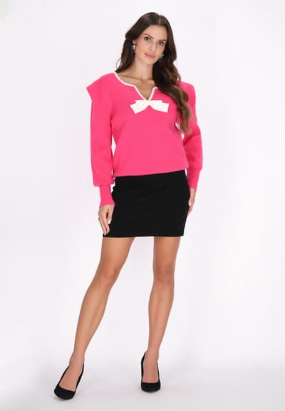 Faina Jumper Dames roze wit