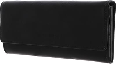FREDsBRUDER Leren Portemonnee Jola Wallet Flappy Black Zwart