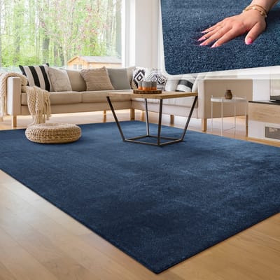 Paco Home Moderne woonkamer tapijt kortpolig wasbaar zacht uni effect bont antislip 200x280 cm