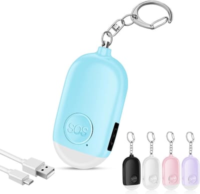 Persoonlijk Alarmsysteem Met 130DB Geluid en LED-Zaklamp - Oplaadbaar Noodalarm voor Vrouwen, Kinderen en Ouderen