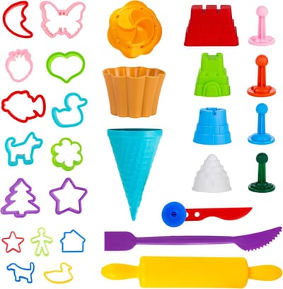 Sensorisch Zand Gereedschapset - 30 Stuks Kneedgereedschap en Accessoires voor Kinderen