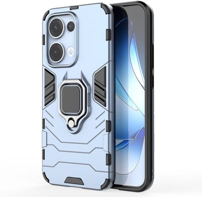 Coverup Hoesje - Geschikt voor OPPO Reno13 5G Hoesje - Coverup Ring Kickstand Back Cover - Blauw