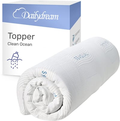 Dailydream - Topper - Matrastopper - 90x190cm - Memory Foam - 5cm dik - Model Clean Ocean M - traagschuim