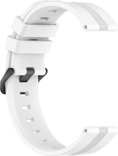 Siliconen bandje - geschikt voor Garmin Venu / Venu 2 Plus / Venu SQ / Venu SQ 2 - wit