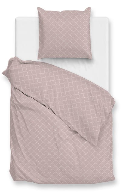 Zohome Linea-di-Satinado Dekbedovertrek - 100% Katoen-Satijn - 140x220 - Roze