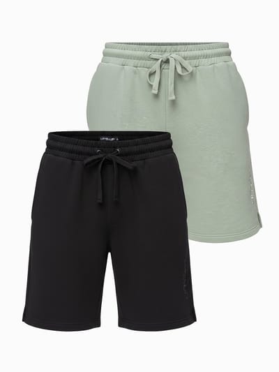 OMBRE Set - Katoen - Lange Mouw - Effen Zwart, Saliegroen S