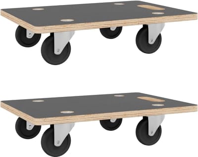 Trolley Verhuisdier / Meubelroller Set Rechthoekig (2 Stuks) - Eenvoudig Verplaatsen Zware Objecten