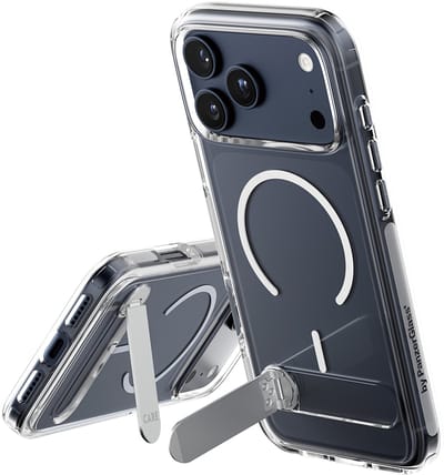 CARE by PanzerGlass Feature Case Transparent w. Kickstand & MagSafe iPhone 17 Pro Max