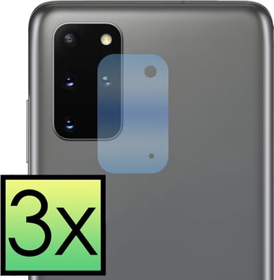 Camera Lens Protector - 3 Stuks - Geschikt voor Samsung Galaxy S20 Plus - Camera Screenprotector - Beschermglas - Gehard Glas - Tempered Glass - Screen Protector