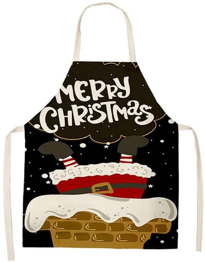 Dailygoods- Kerstschort Rood - Kerstman/Schort - Keukenschort - Waterdicht - Vuilafstotend - 55 x 68 cm