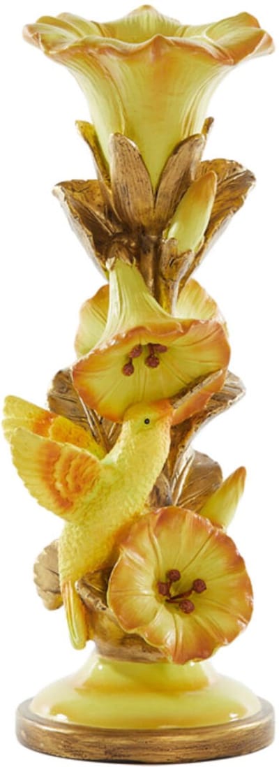 Light & Living Bird - kandelaar - Lamos - Geel/brons - 11x10x28 cm