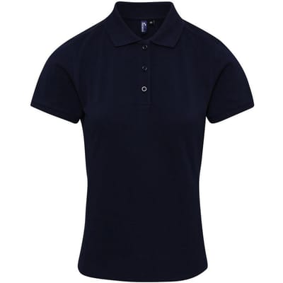 Premier Dames/Dames Coolchecker Plus Poloshirt (Marine)