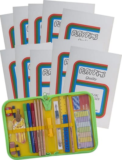 Tekenblok 18 x 27 cm 10 stuks + gratis pennenzak