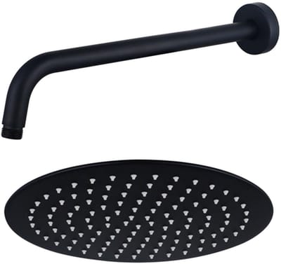 FugaFlow Eccelente Acces Hoofddouche - 25cm - rond - wandarm 35cm - mat zwart