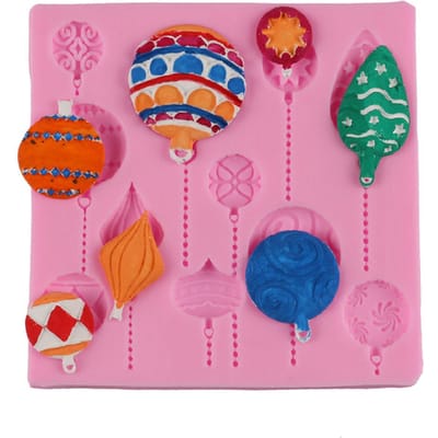 Ballon Patroon Pudding Fondant Cake Decoratieve Siliconen DIY Vorm Zeep Maakgereedschap multi
