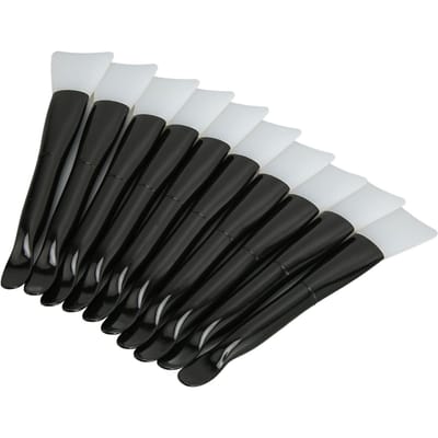 10pcs Pinceau de Maquillage en Silicone Doux Double Embout Applicateur de Crème pour le Visage pour Cosmétique