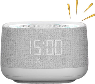 Slaap Geluidsmachine - Draagbare Speaker - Ontspannend Slapen - Intelligent Ademlicht - 9.5 cm Breed - Zwart