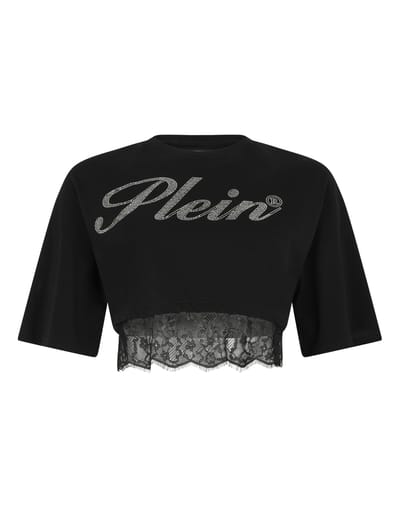 Cropped T-Shirt Lace