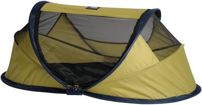 Lichtgewicht Pop-up Reiswieg en Campingbedje met Zon- en Insectenbescherming