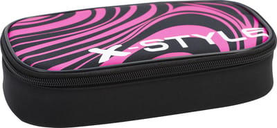 Eberhard Faber penetui X-Style - formaat 21,5 x 6 x 10,5cm - black/neon pink - zonder inhoud - EF-577480