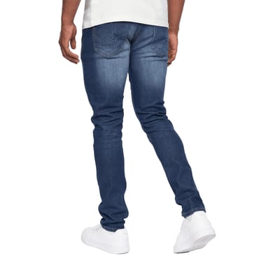 Duck and Cover Heren Overburg Tapered Jeans (Donkere wasbeurt)