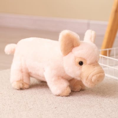 Levensechte Varkens Knuffel Zacht Knuffeldier Simulatie Varkentje Pop Schattig Verjaardagscadeau Voor Meisjes En Jongens 16cm roze