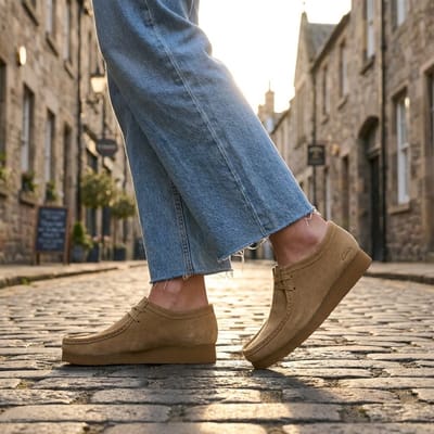 Clarks Clarks Wallebee Evo beige Suede