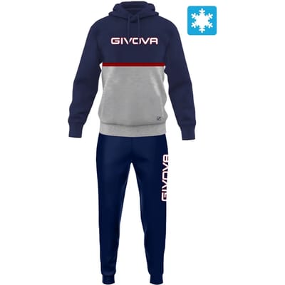 Tweekleurig fleece trainingspak Givova Italia 106