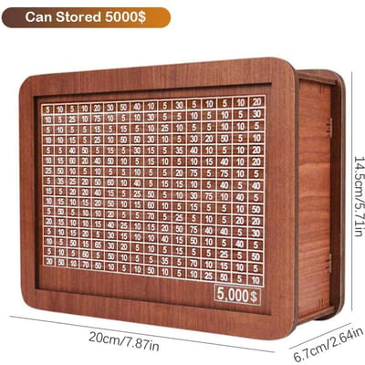 Caisse avec comptoir en bois, tirelire, pour enfants et adultes, caisse d'économie d'argent, tiroir de caisse, organisation de l'artisanat à la maison