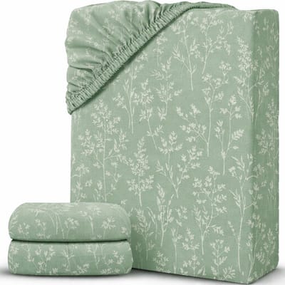 NBAP® Matrasovertrek 160x200 - Hoeslaken - Matrashoes - Super Zacht - Saliegroen