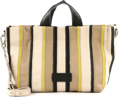 FREDsBRUDER Leren Schoudertas Handtas Rios Shopper Beige / Mix Veelkleurig