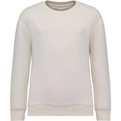 Native Spirit Ecologische cropped kindersweater met ronde hals NS437 - Ivory - 10/12 ans