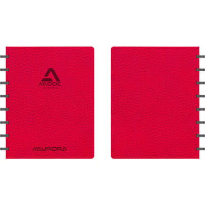 Aurora Schrift - ADOC - Rood - A5 - Gelinieerd - 90gr - 144 Bladzijden