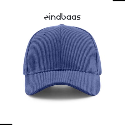 Legend Cap Basic - eindbaas - Corduroy - Blue - Blauwe corduroy pet