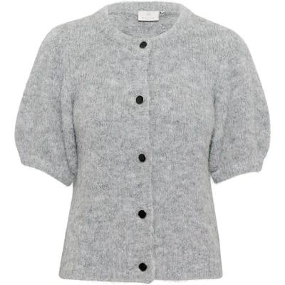 Kaffe Vest Kaemilie Evi Cardigan 10510296 100123 Grey Melange Dames Maat - M
